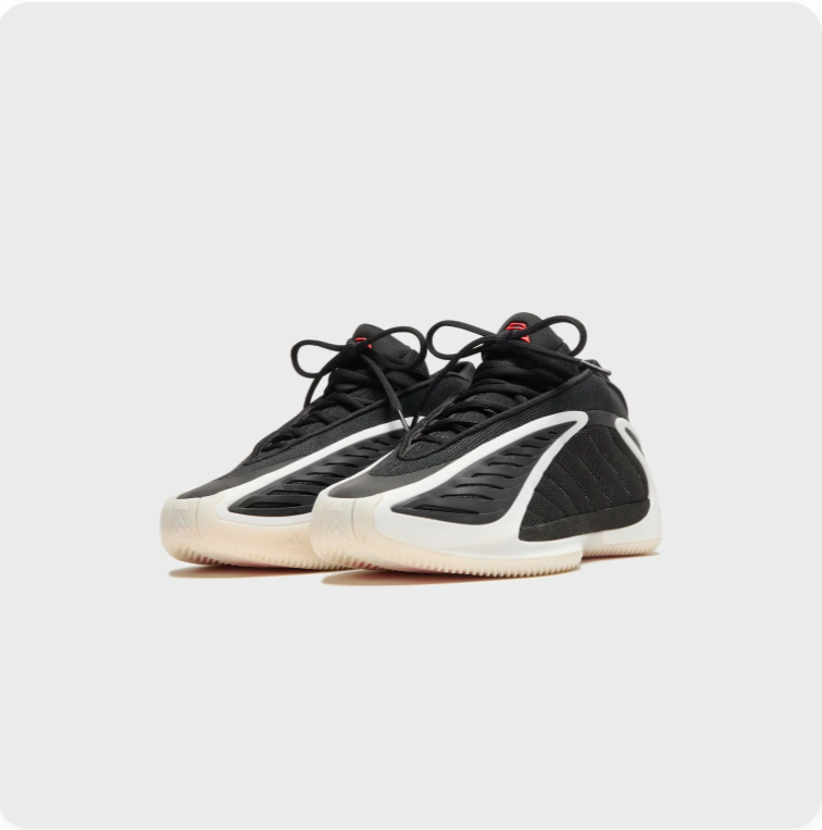 adidas Sculpted Basketball-Style Sneakers – Black & Cream