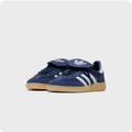 adidas Low-Top Sneakers with Fold-Over Tongue – Navy & White