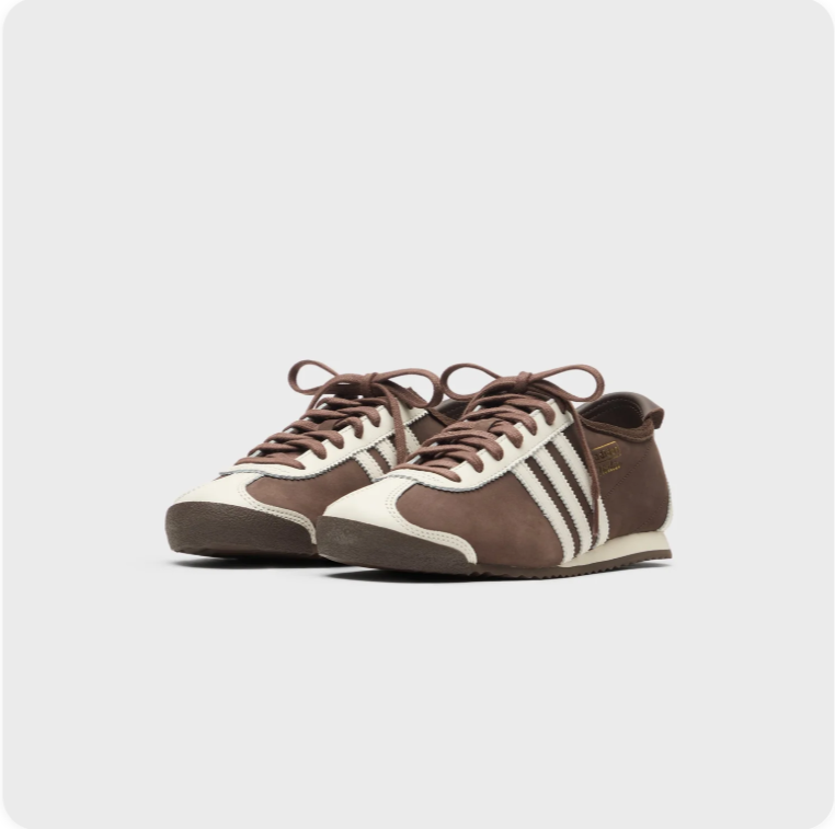 adidas Retro Low-Profile Sneakers – Brown & Cream