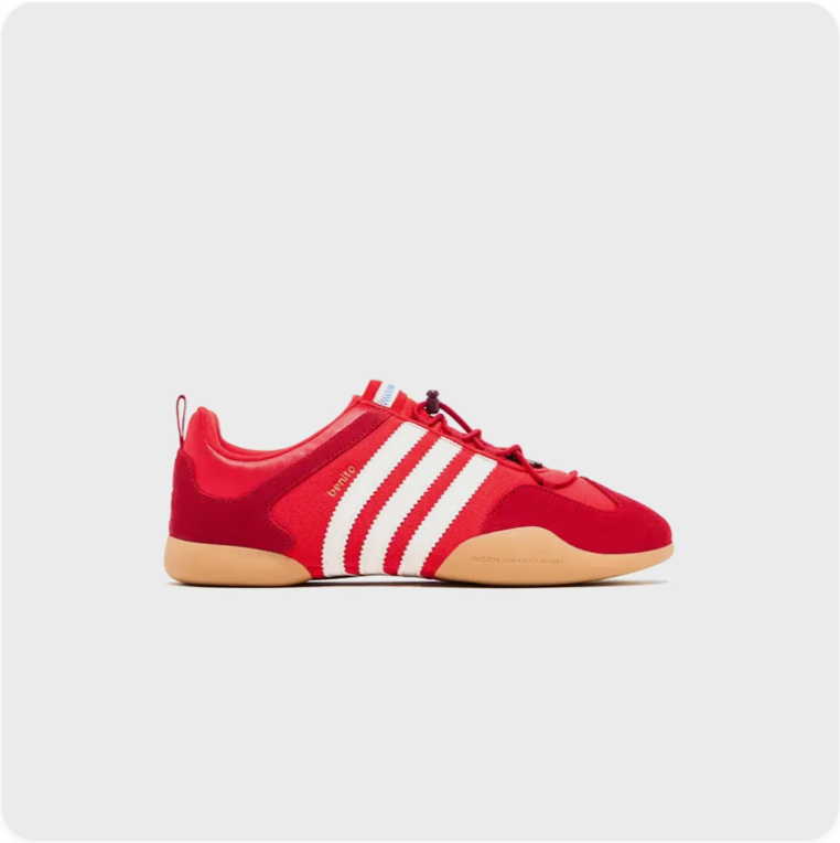 adidas Low-Top Sneakers – Red, Cream & Gum