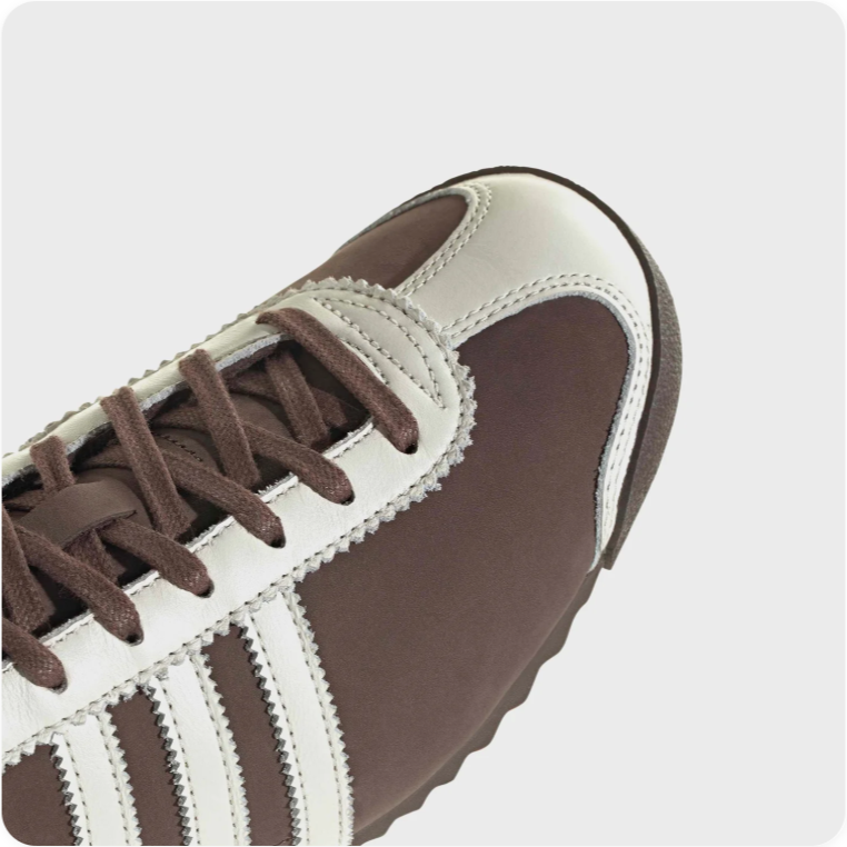 adidas Retro Low-Profile Sneakers – Brown & Cream
