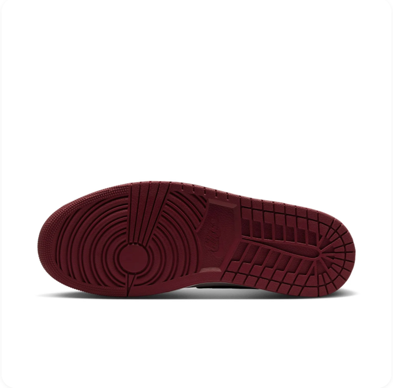Air Jordan 1 High-Top Sneakers – Brown, Black & White with Red Outsole