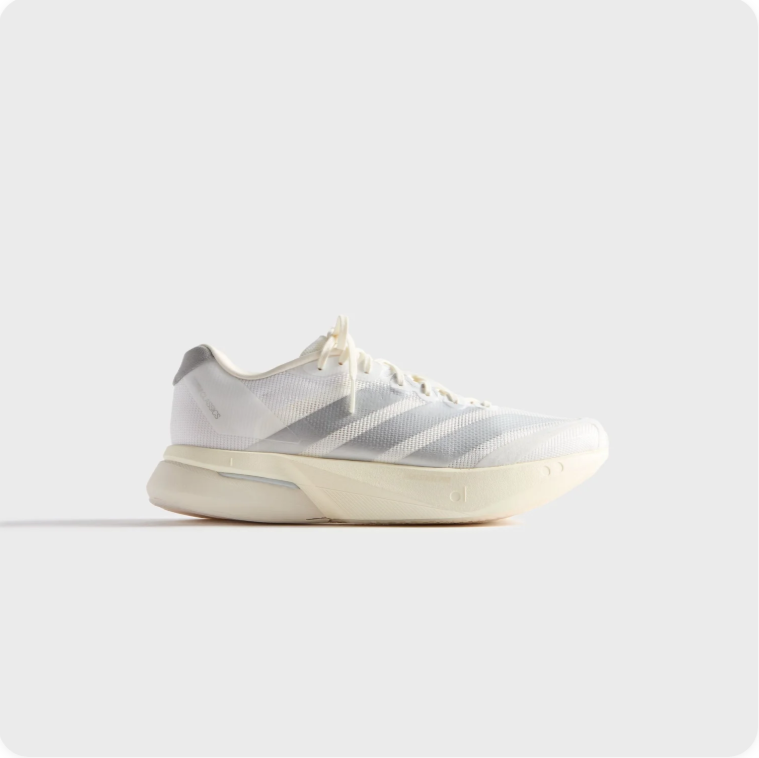 adidas Running-Style Sneakers – White, Gray & Cream