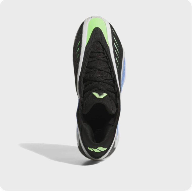 adidas Sculpted Basketball-Style Sneakers – Blue, Black & Lime