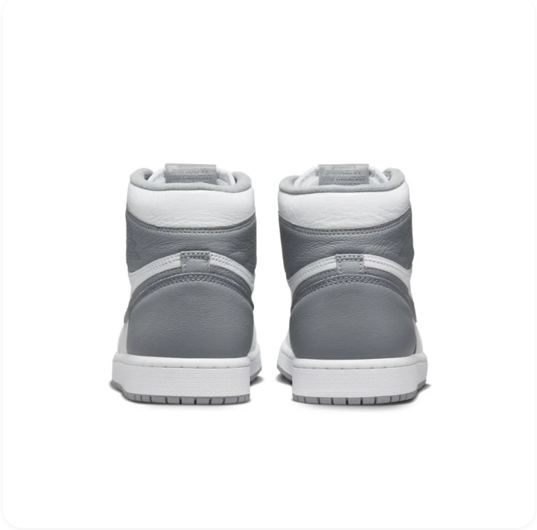 Air Jordan 1 High-Top Sneakers – White & Gray