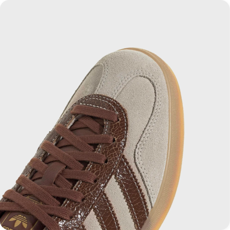 adidas Gazelle Low-Top Sneakers – Cream, Brown & Gum