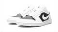 Air Jordan 1 Low-Top Sneakers – White, Black & Gray