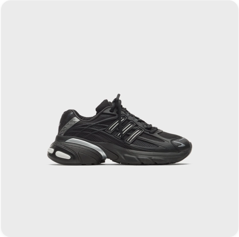 adidas Chunky Low-Top Sneakers – Black & Silver
