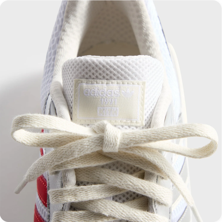 adidas Metallic Low-Top Sneakers – Silver & Cream