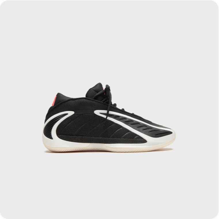 adidas Sculpted Basketball-Style Sneakers – Black & Cream