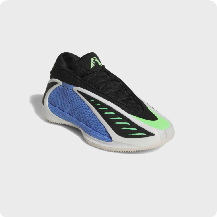 adidas Sculpted Basketball-Style Sneakers – Blue, Black & Lime