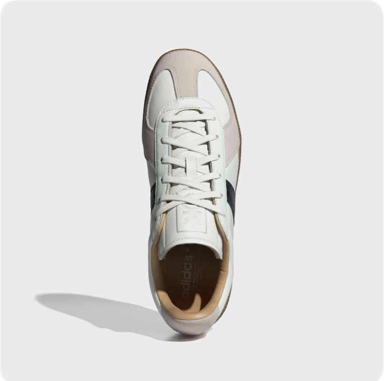 adidas Low-Top Sneakers – White, Black & Gum