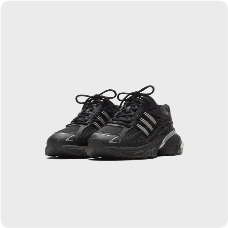 adidas Chunky Low-Top Sneakers – Black & Silver