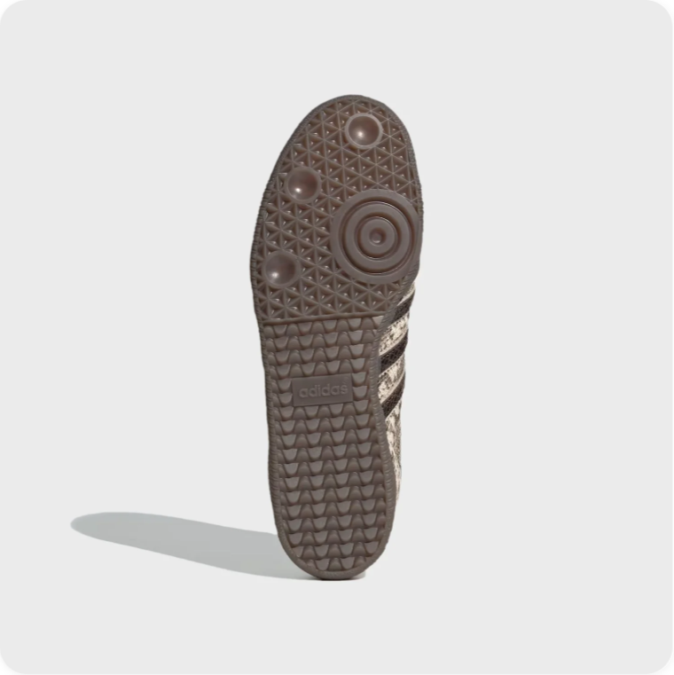 adidas Snakeskin-Print Low-Top Sneakers – Taupe & Dark Brown