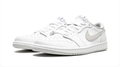 Air Jordan 1 Low-Top Sneakers – White & Light Gray