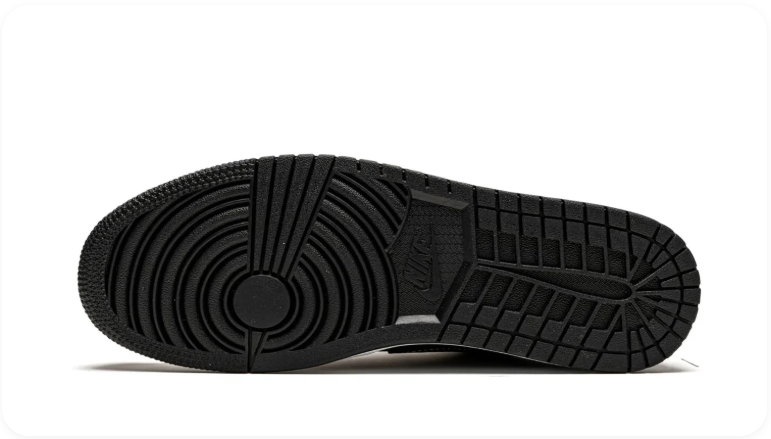 Air Jordan 1 Low-Top Sneakers – Glossy Black & White