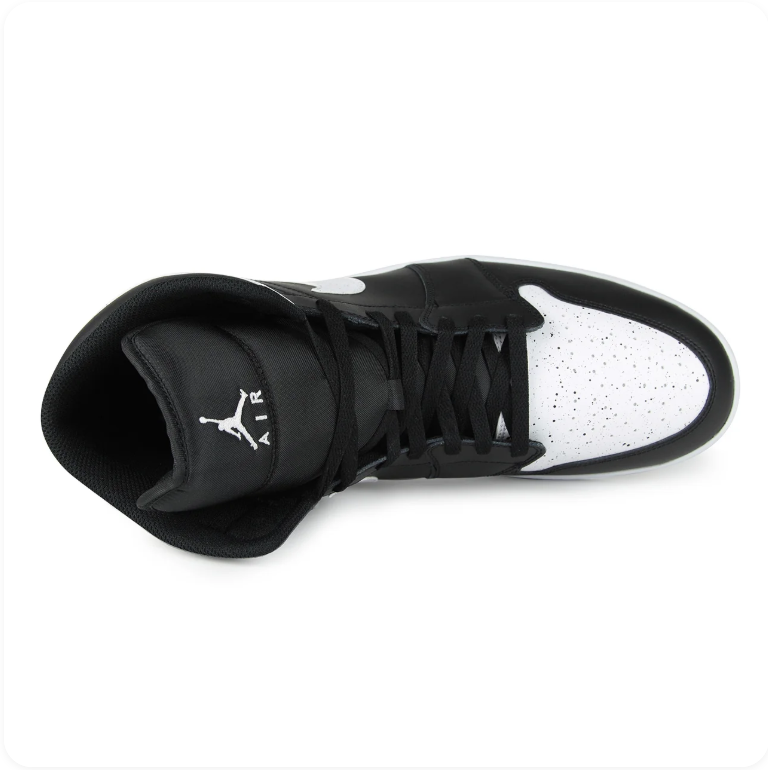 Air Jordan 1 High-Top Sneakers – Black & Speckled White