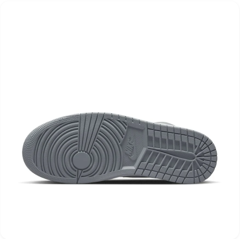 Air Jordan 1 High-Top Sneakers – White & Gray