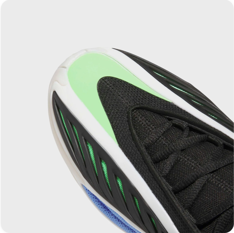 adidas Sculpted Basketball-Style Sneakers – Blue, Black & Lime