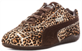 PUMA Leopard-Print Low-Profile Sneakers – Tan & Dark Brown