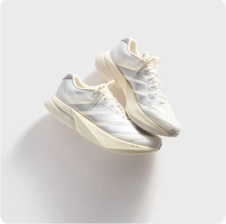 adidas Running-Style Sneakers – White, Gray & Cream