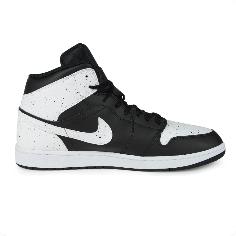 Air Jordan 1 High-Top Sneakers – Black & Speckled White
