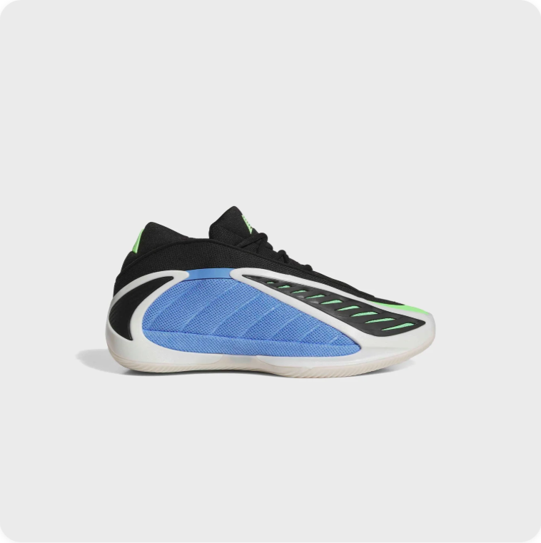 adidas Sculpted Basketball-Style Sneakers – Blue, Black & Lime
