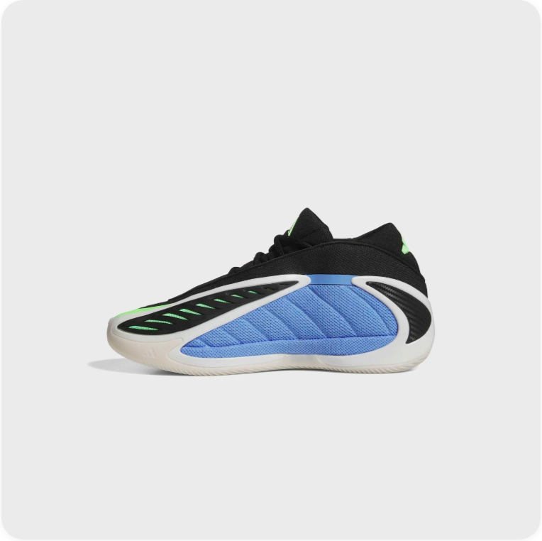 adidas Sculpted Basketball-Style Sneakers – Blue, Black & Lime