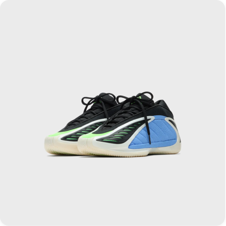 adidas Sculpted Basketball-Style Sneakers – Blue, Black & Lime