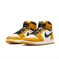 Air Jordan 1 High-Top Sneakers – Golden Yellow, White & Black