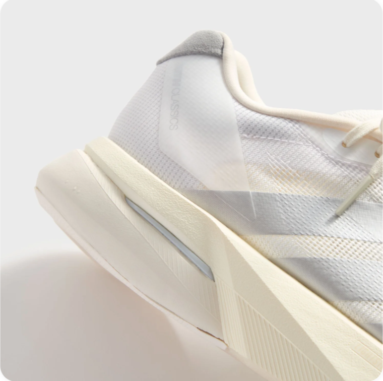 adidas Running-Style Sneakers – White, Gray & Cream
