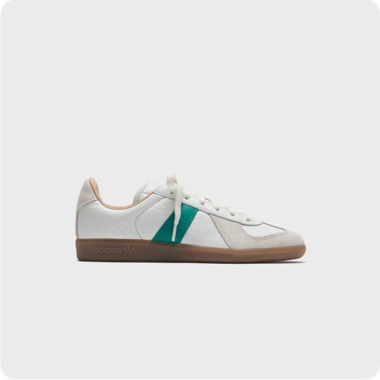 adidas Retro Low-Top Sneakers – White, Green & Gum