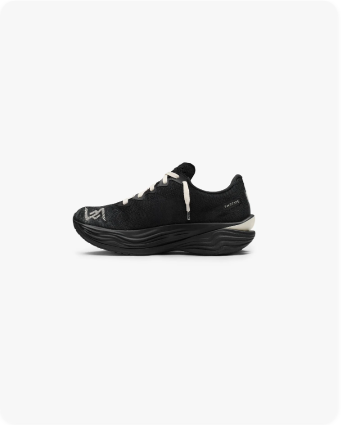 PUMA Sculpted Running-Style Sneakers – Black & Cream