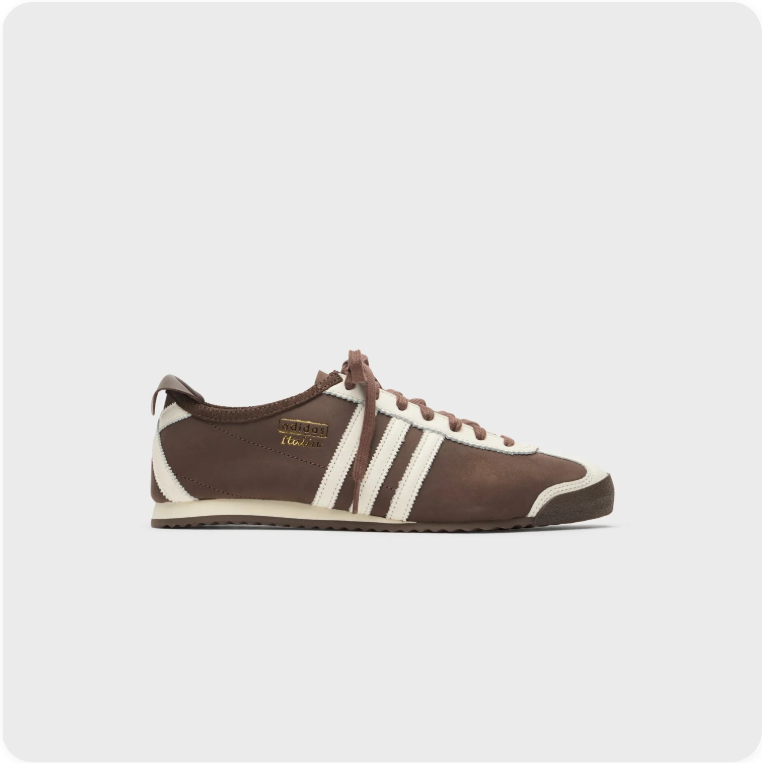 adidas Retro Low-Profile Sneakers – Brown & Cream