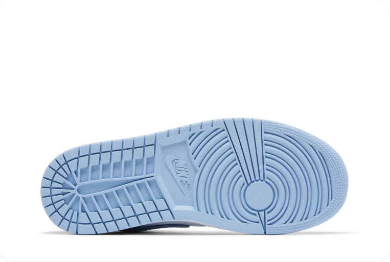 Air Jordan 1 Low-Top Sneakers – Light Blue & White