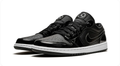 Air Jordan 1 Low-Top Sneakers – Glossy Black & White