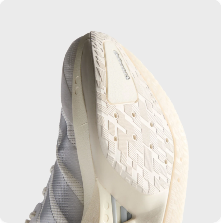 adidas Running-Style Sneakers – White, Gray & Cream