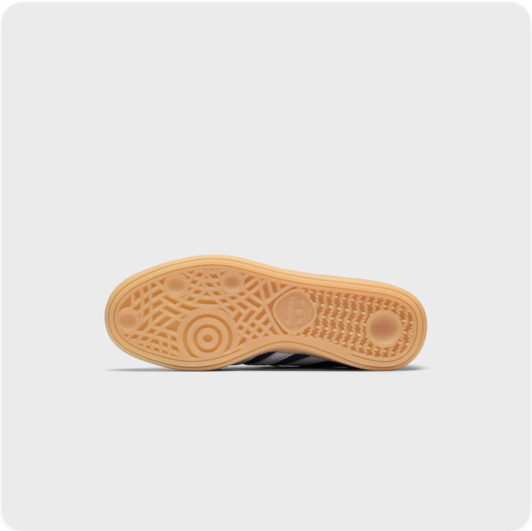 adidas Low-Top Sneakers with Fold-Over Tongue – Navy & White