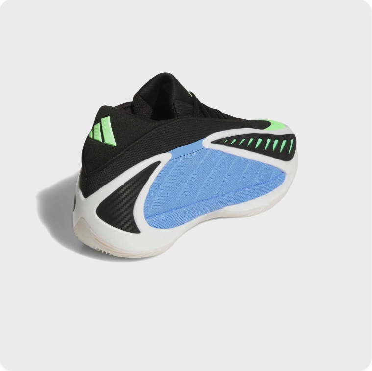 adidas Sculpted Basketball-Style Sneakers – Blue, Black & Lime