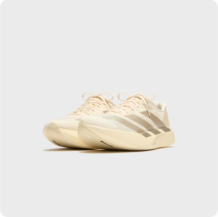 adidas Running-Style Sneakers – Cream & Taupe