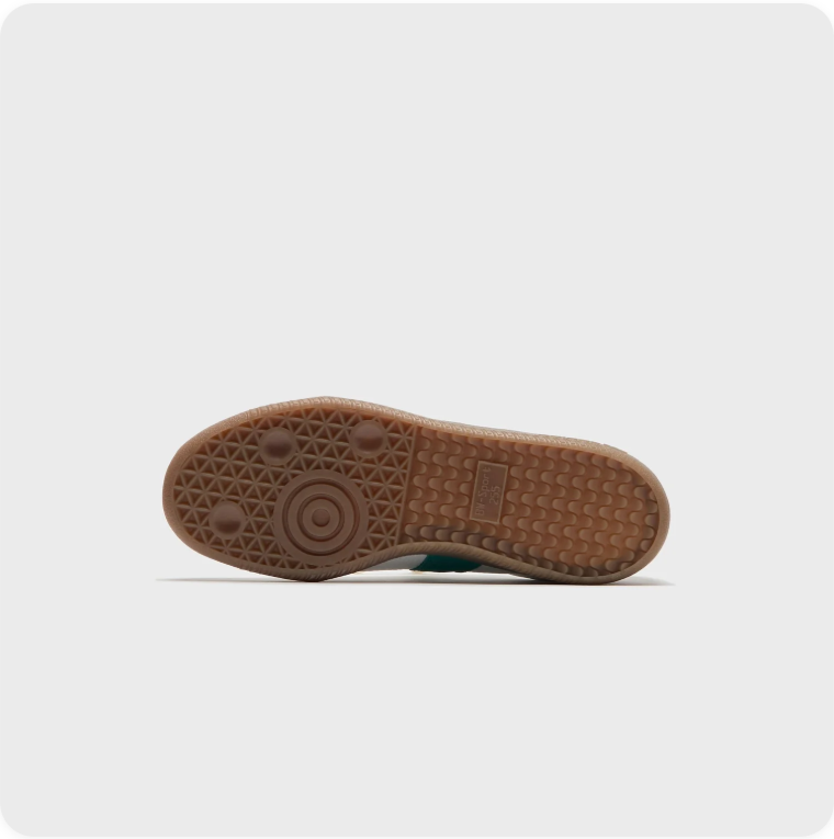 adidas Retro Low-Top Sneakers – White, Green & Gum