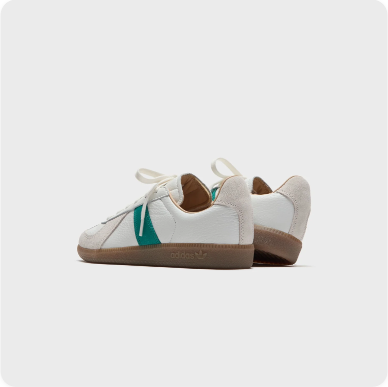 adidas Retro Low-Top Sneakers – White, Green & Gum