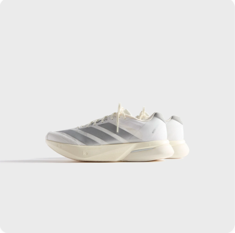 adidas Running-Style Sneakers – White, Gray & Cream